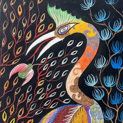 Quadro - Óleo sobre tela do artista Chico da Silva - 1